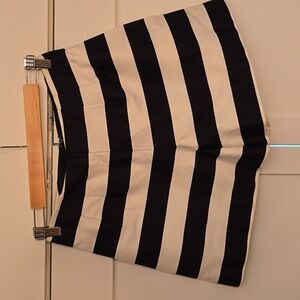 ASOS Black and White Striped Women's High Waist Shorts